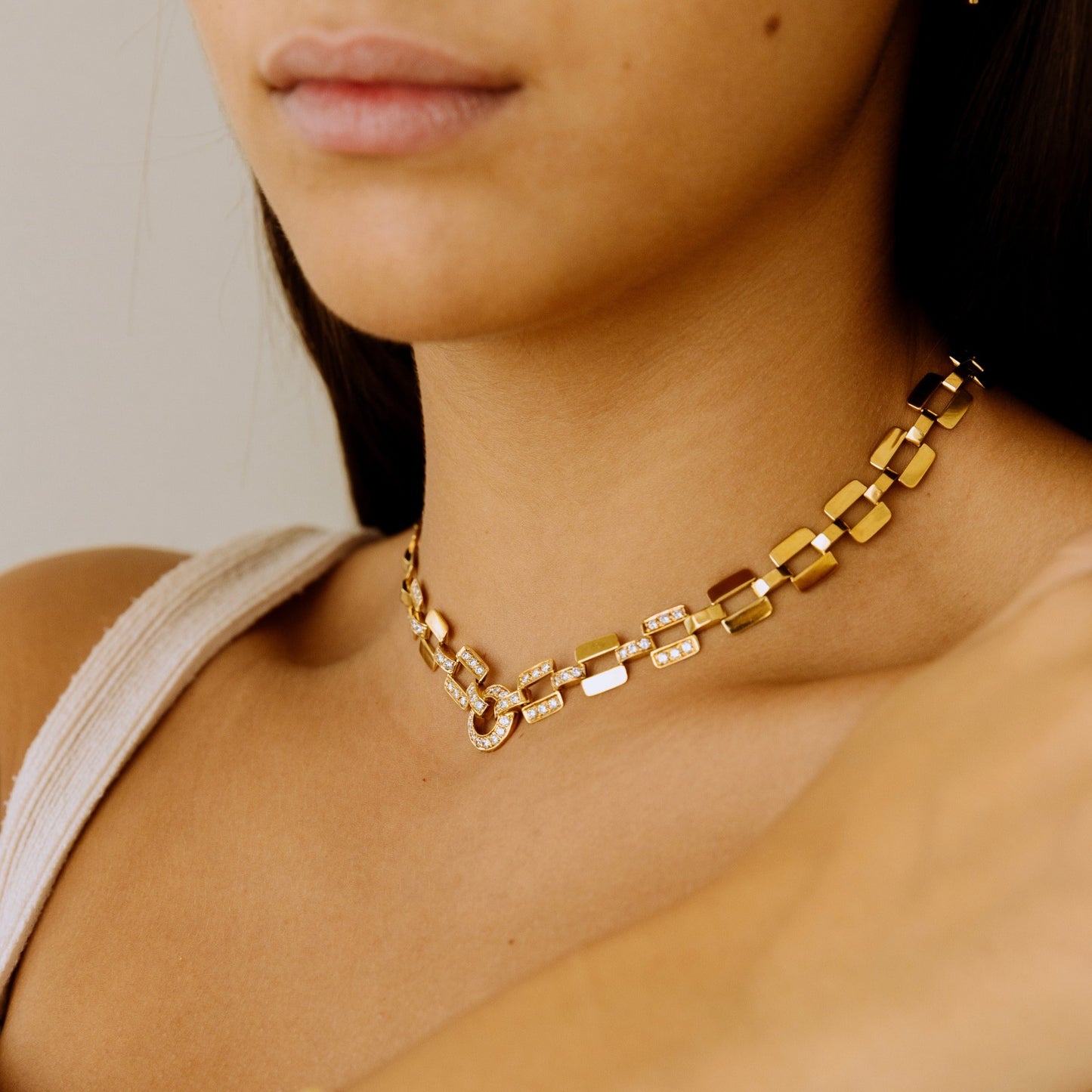 Vintage lock necklace