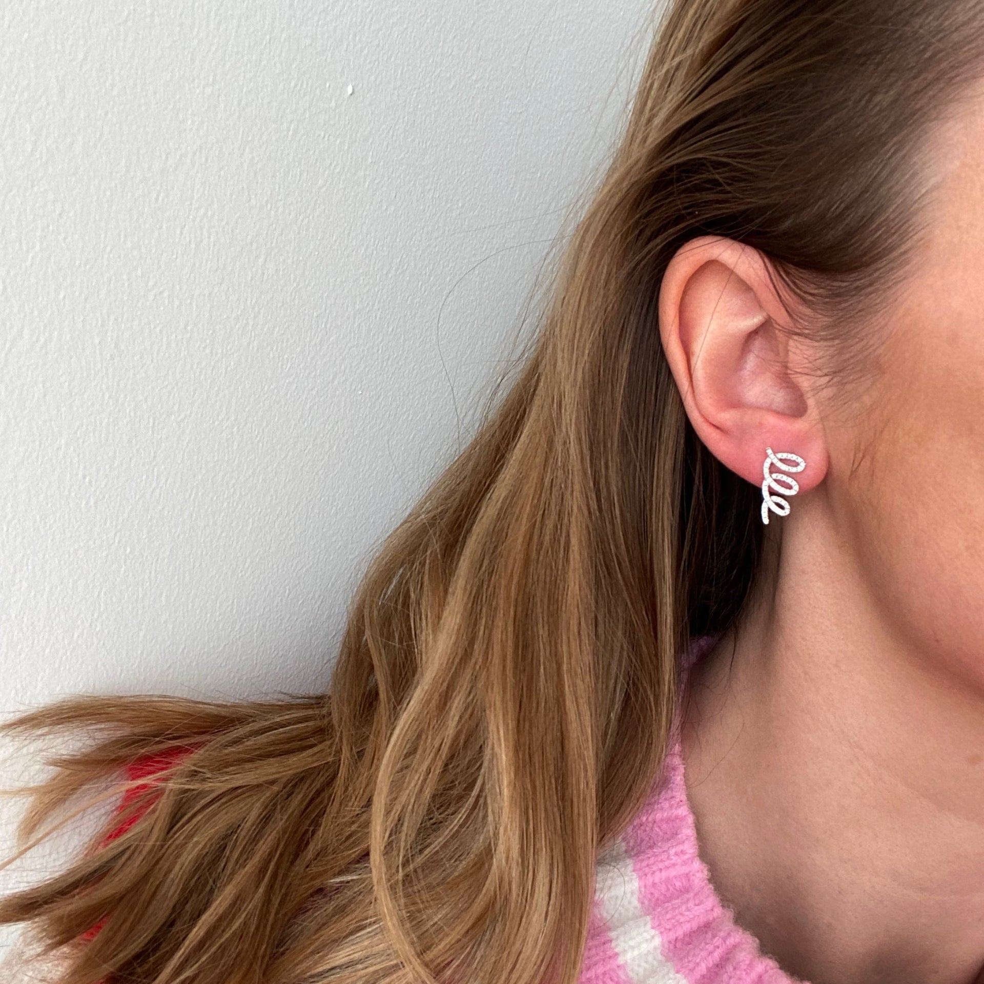 Getwiste huggies oorbellen