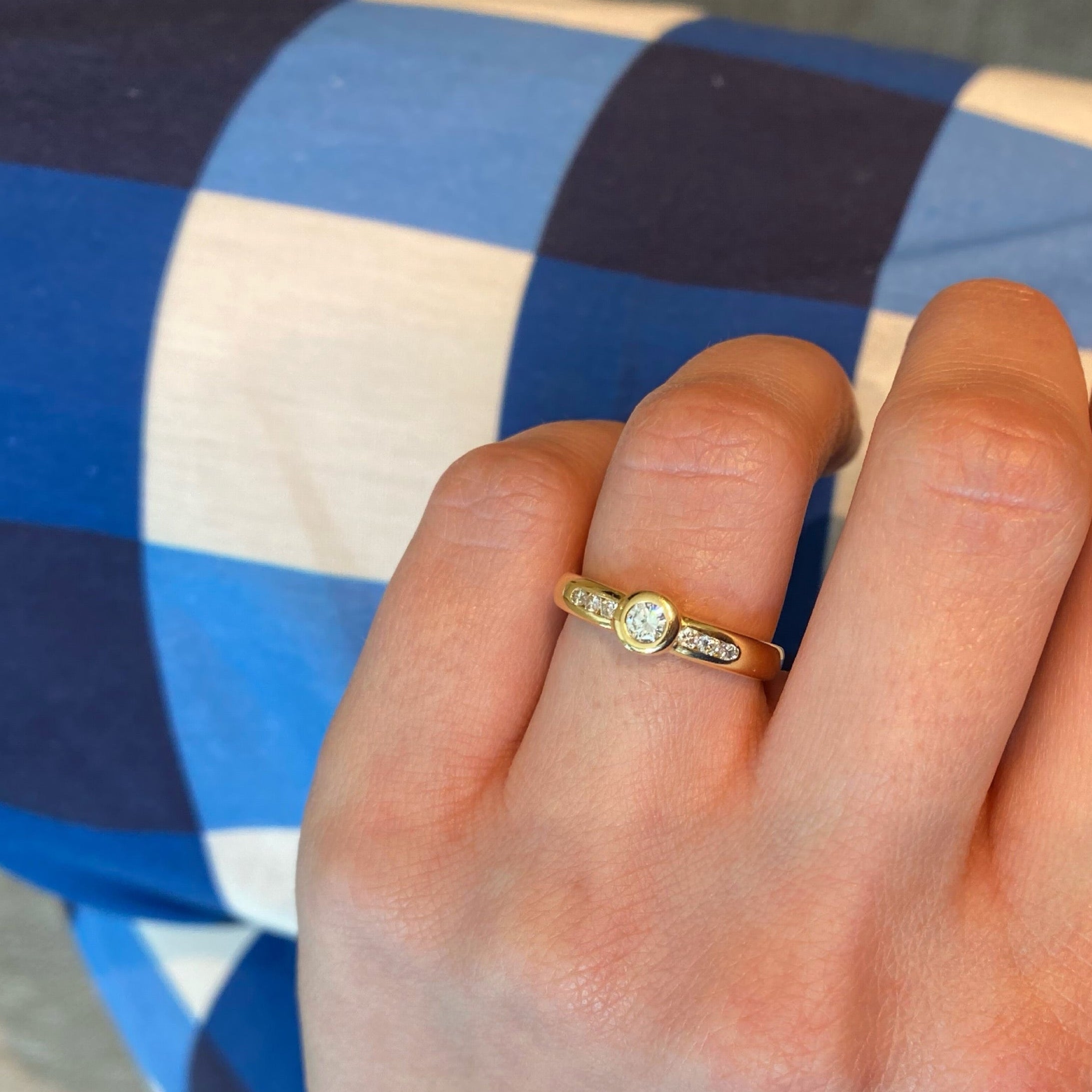 Ring met diamanten goud