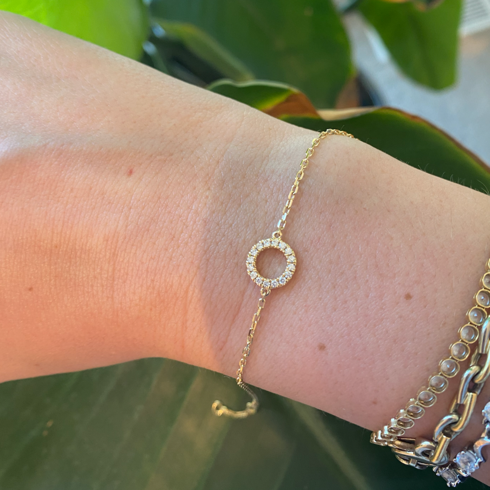 Armband cirkel diamanten