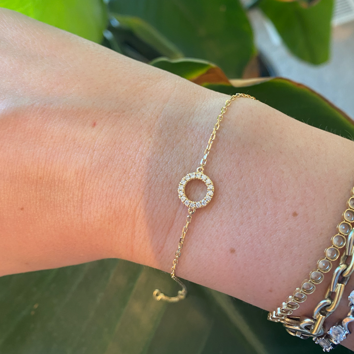Armband cirkel diamanten