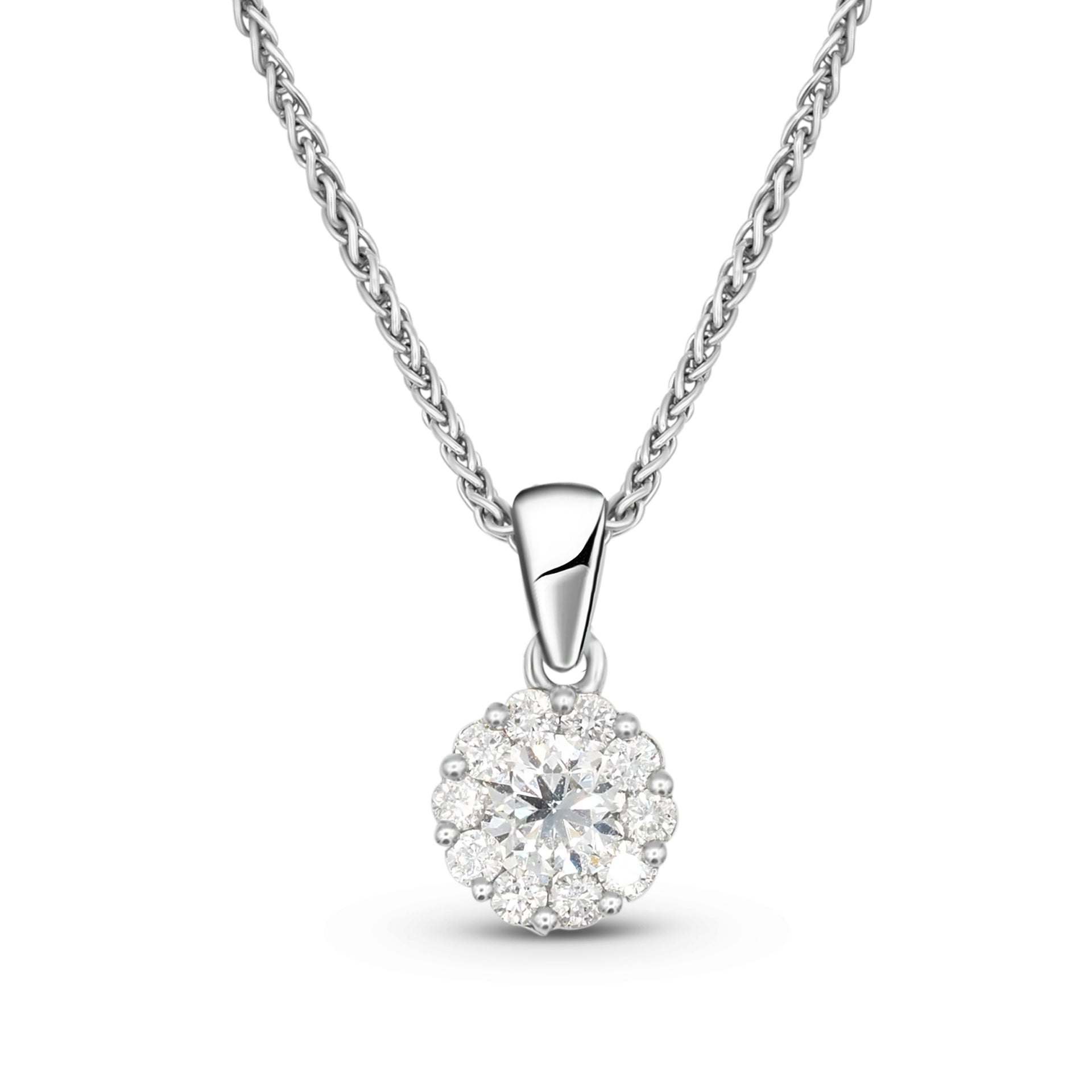 Solitaire ketting met diamant De Maere