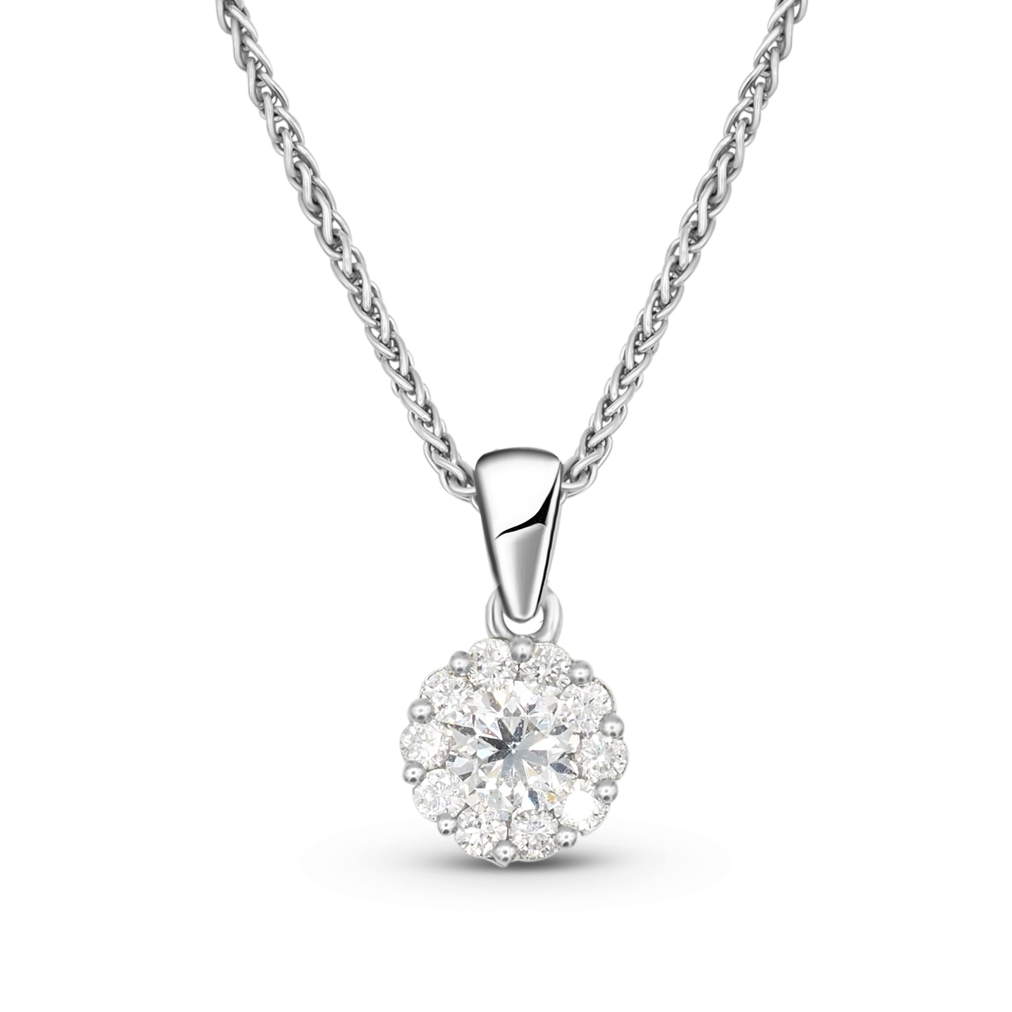Solitaire ketting met diamant De Maere