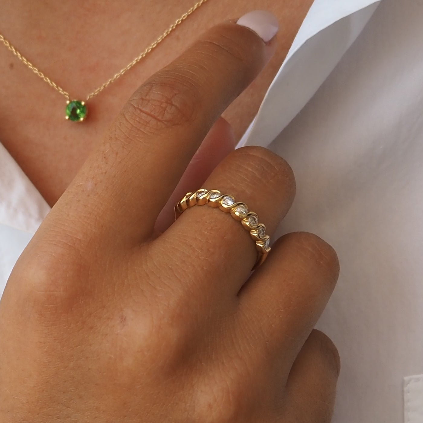 Diamanten ring natuurlijk