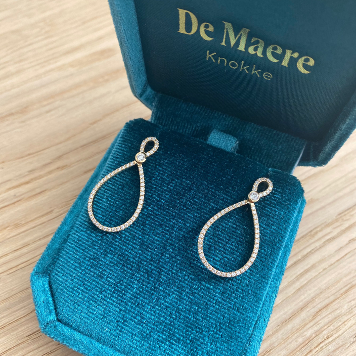 Feestelijke diamanten oorbellen