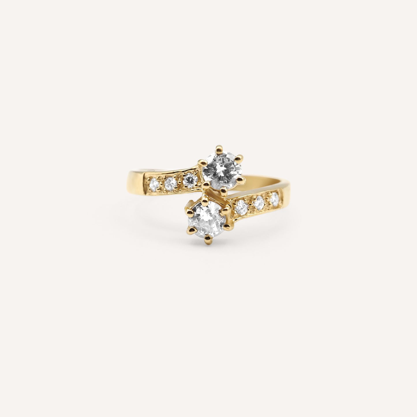 Duo love diamond ring