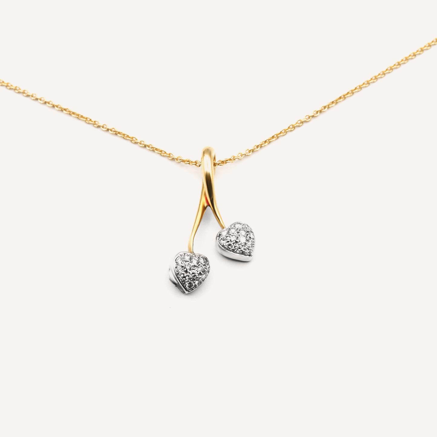 Duo heart pendant