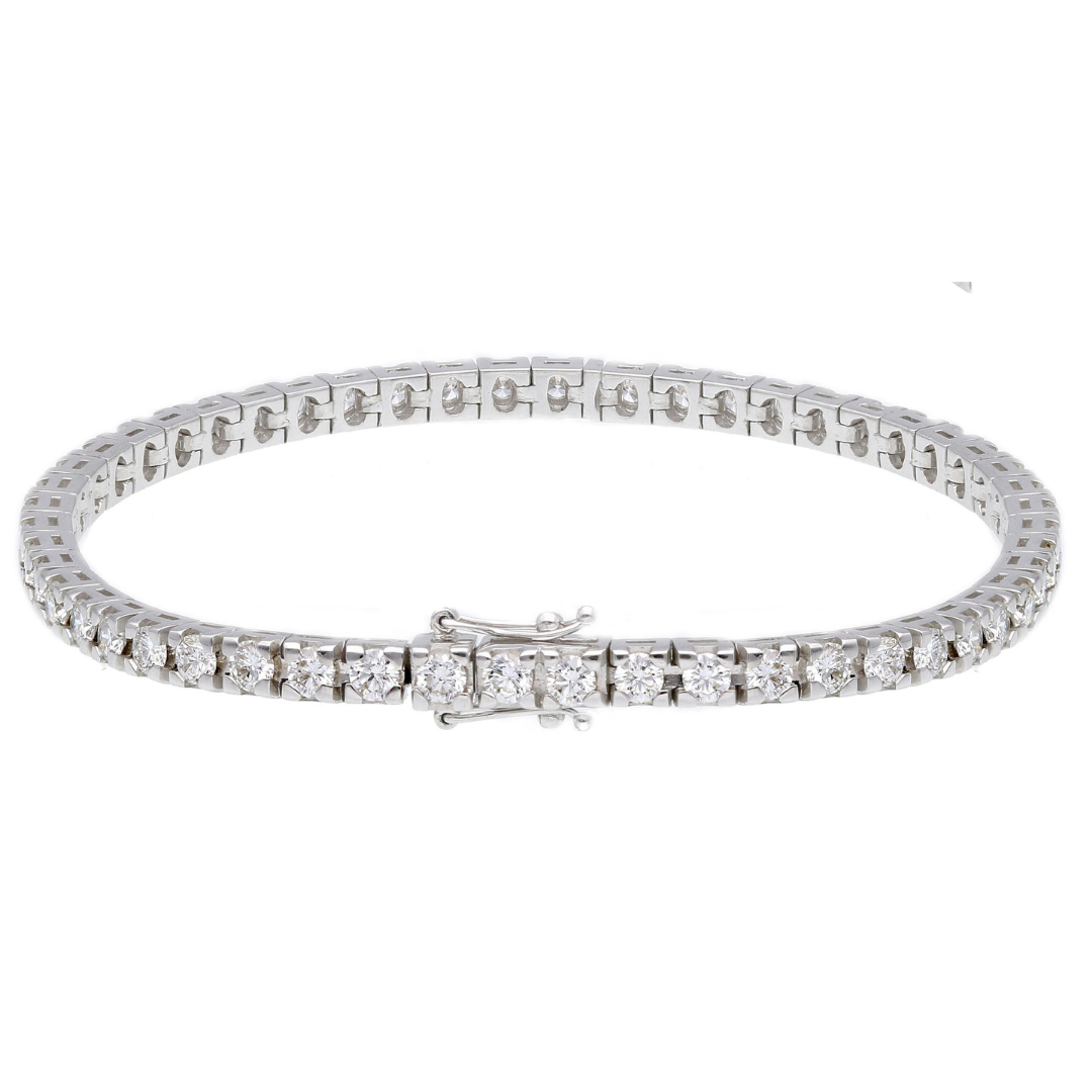 Witgouden tennis armband