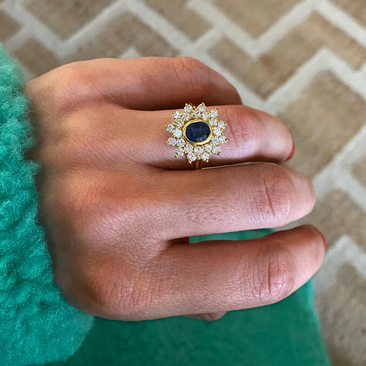 Gouden diamanten ring