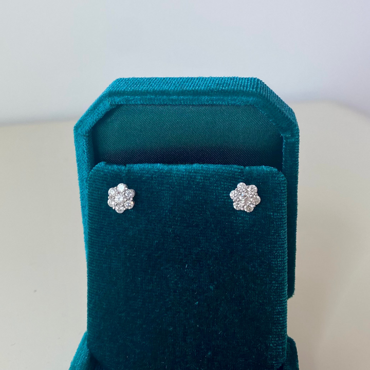 gouden oorbellen studs diamant