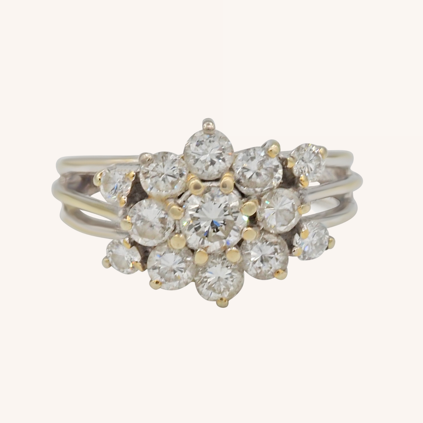 Diamonds boucquet ring