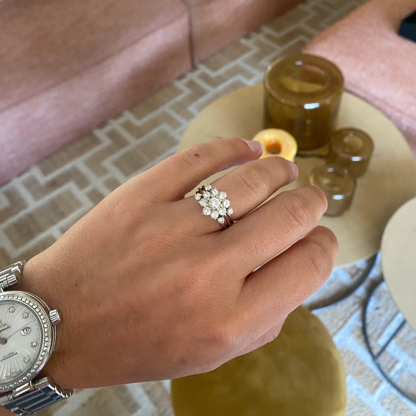 Diamonds boucquet ring