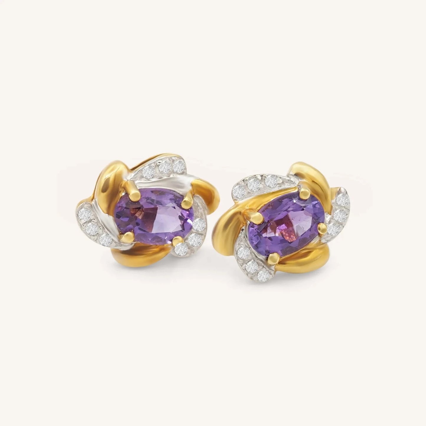 Purple earrings
