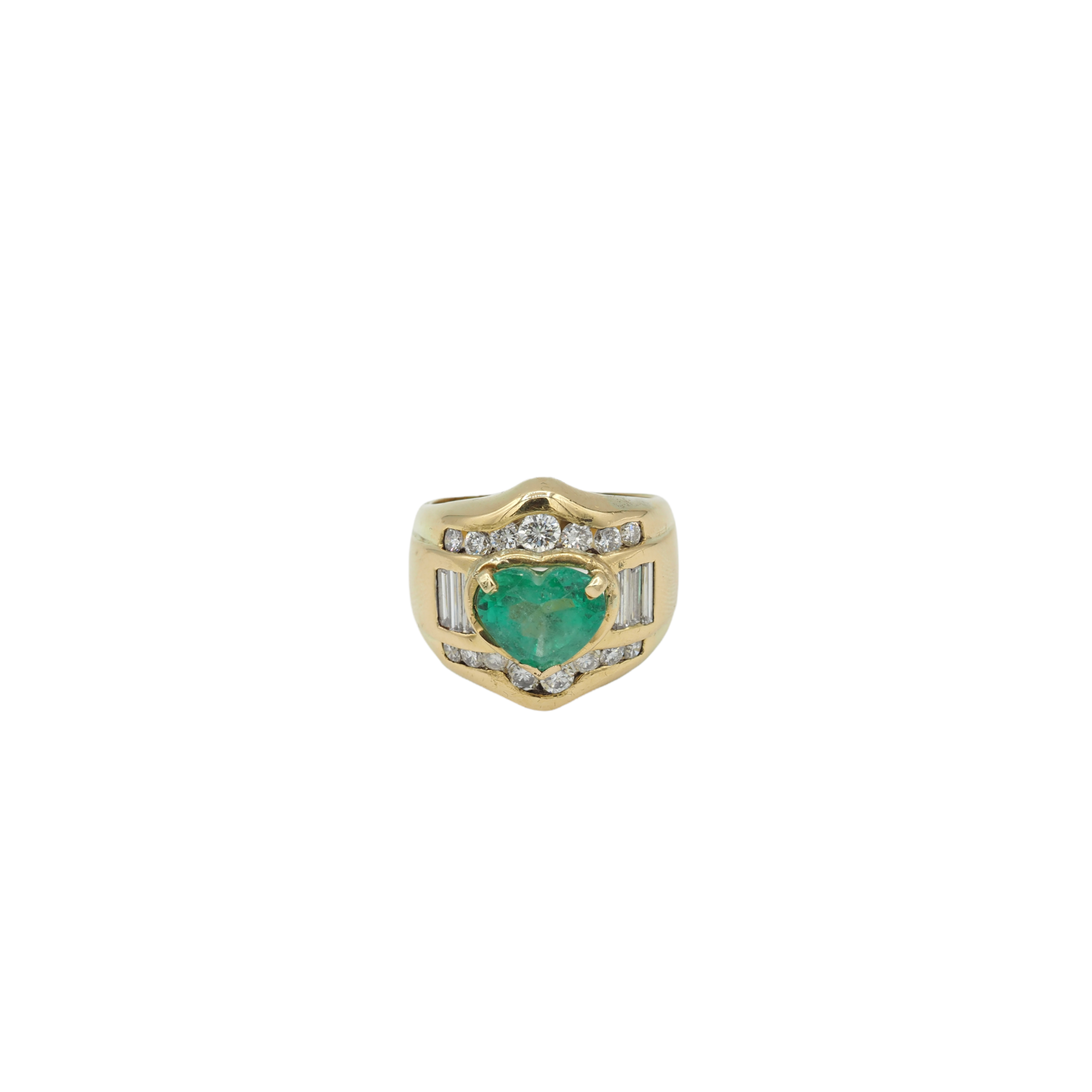 Green heart ring - La Trouvaille