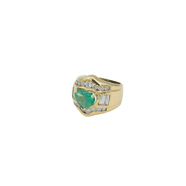 Green heart ring - La Trouvaille