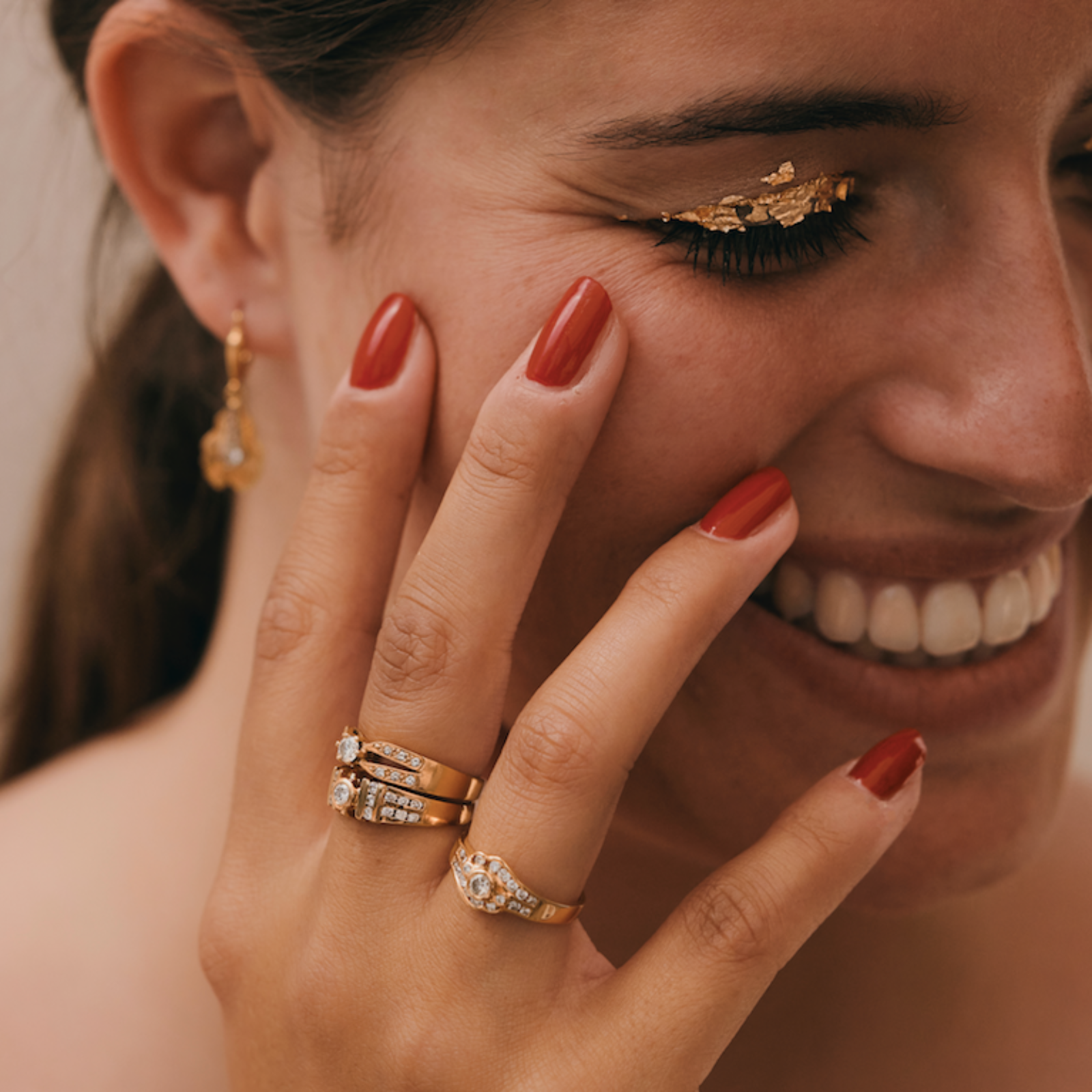 Geelgouden ringen met diamanten