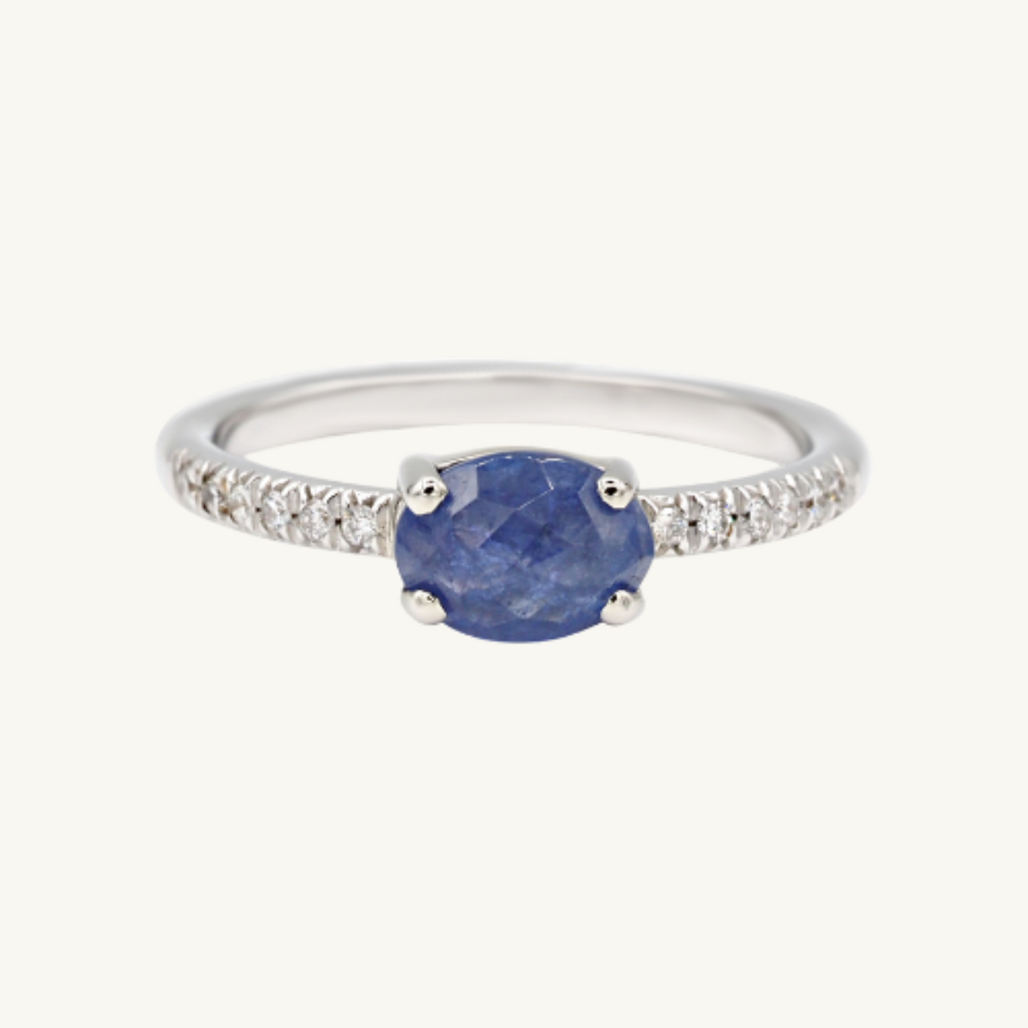 Blue gem ring