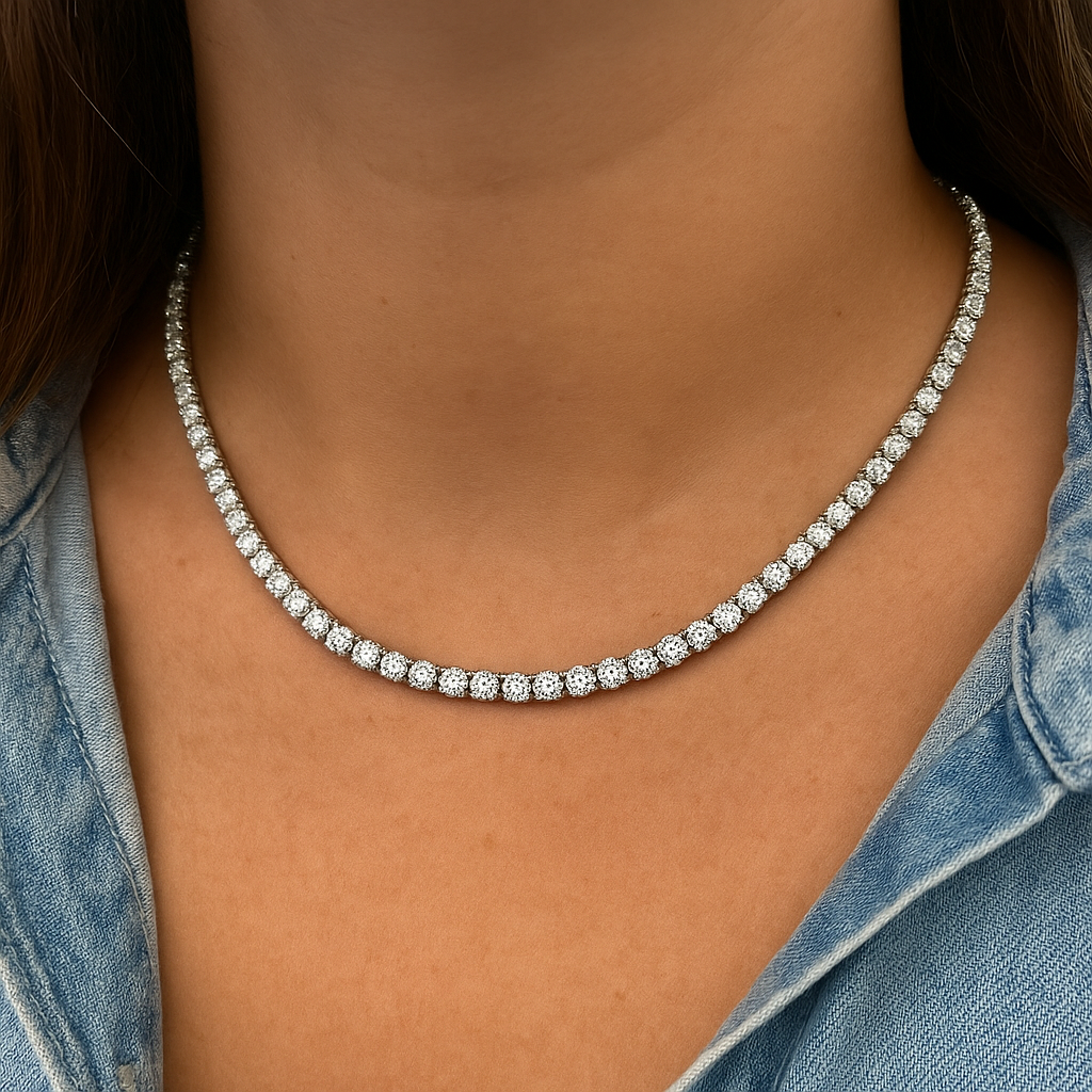 Diamanten ketting diamanten