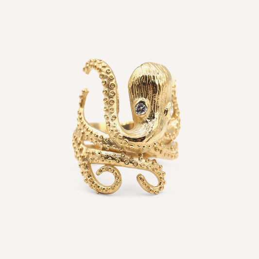 Diamond squid ring