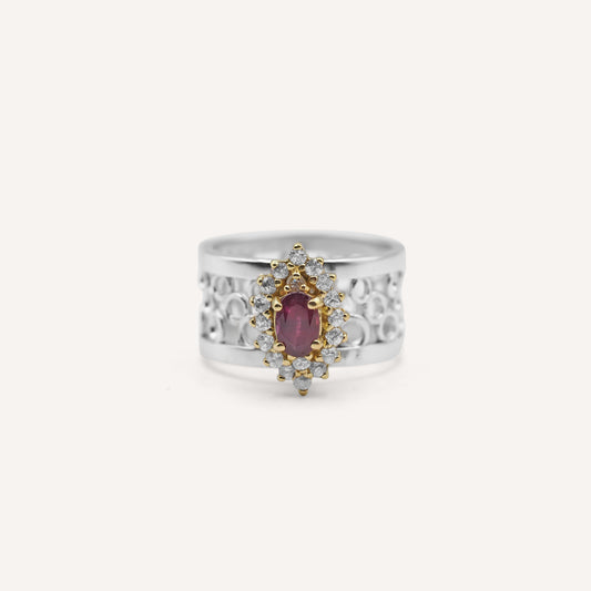 Solo ruby ring