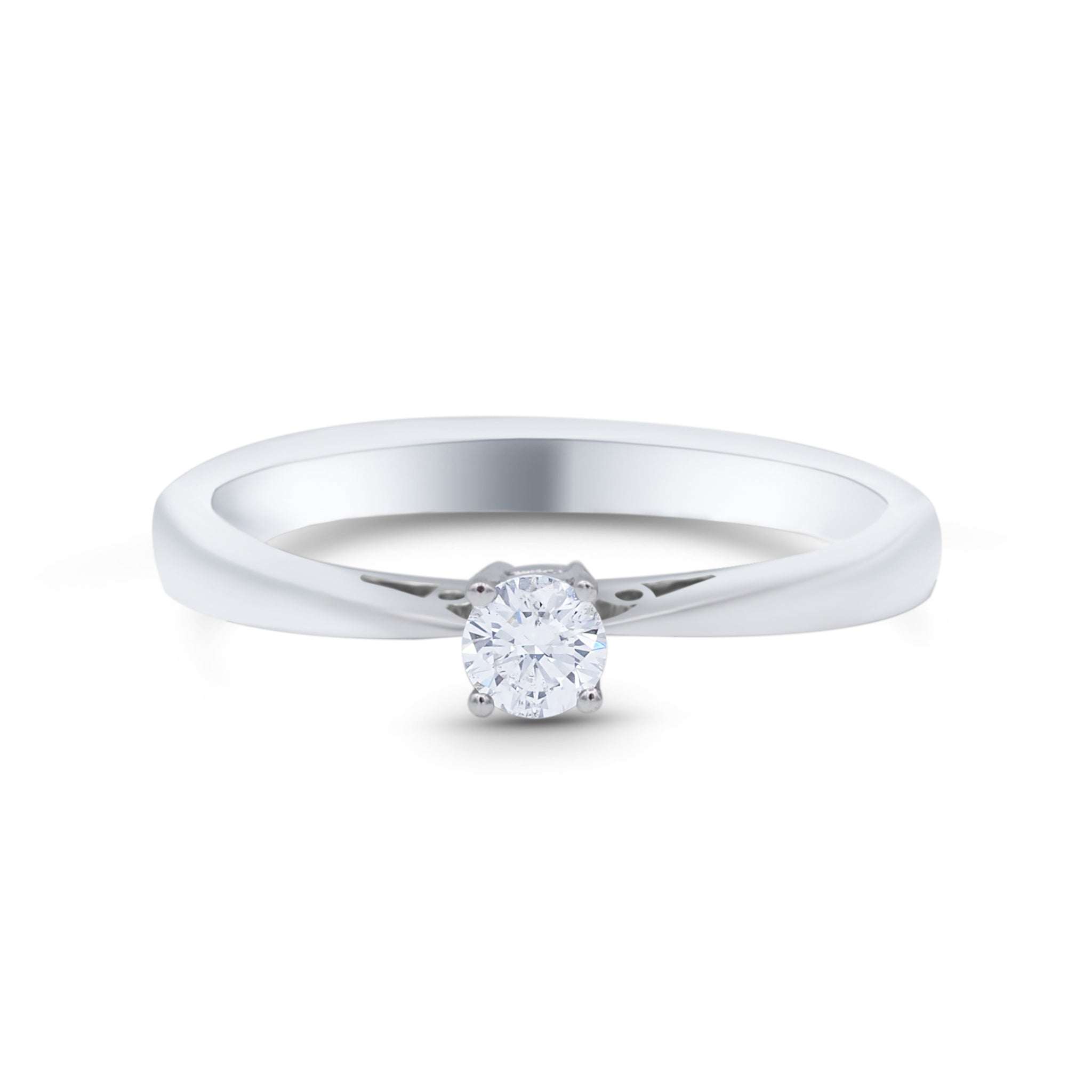 Solitaire ring met diamant