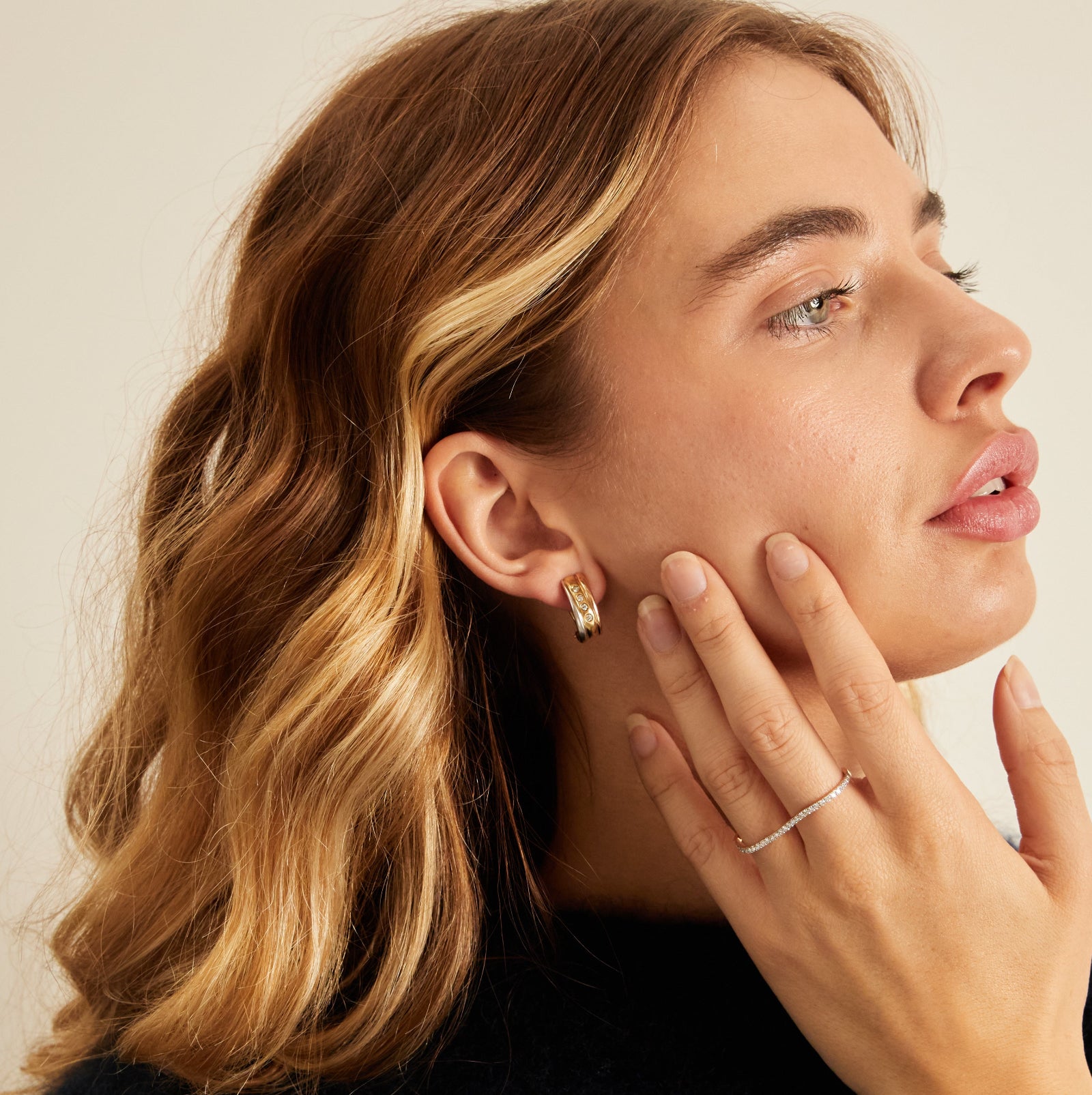 Oorbellen met diamanten