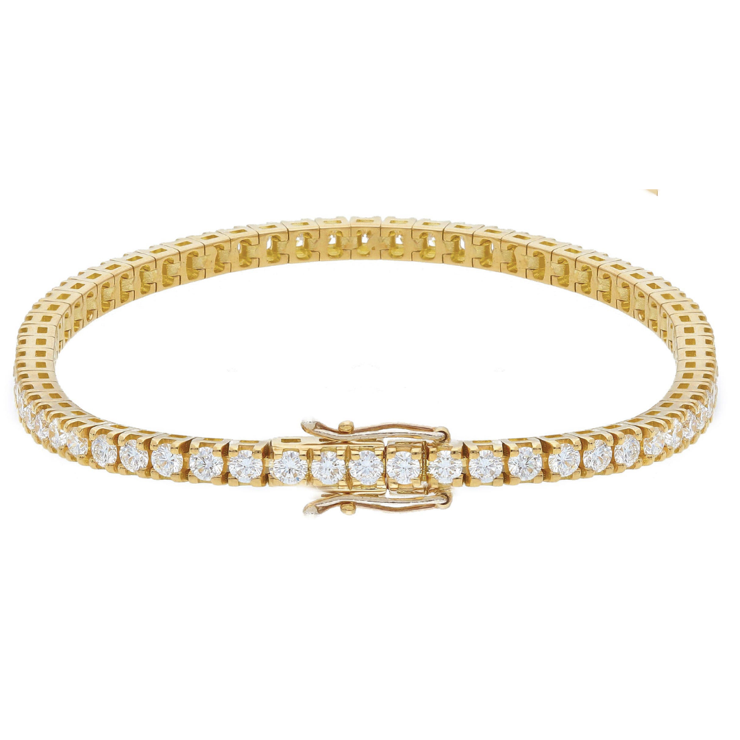 Geelgouden tennis armband