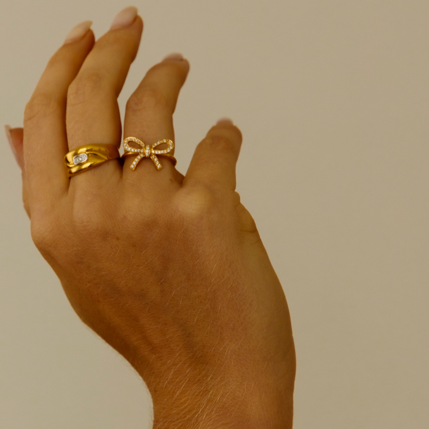 Ring met strikje