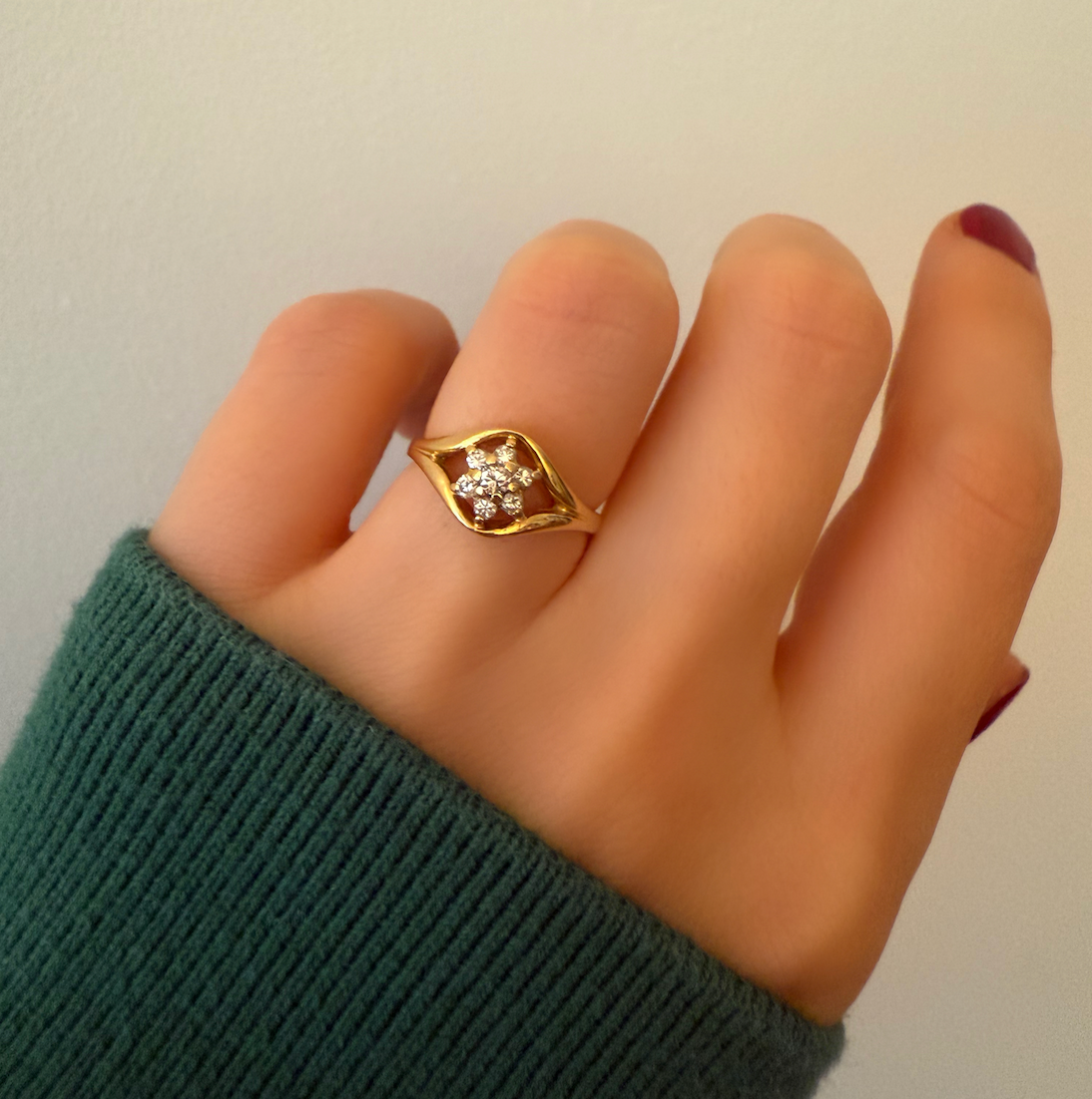 Ster diamant ring