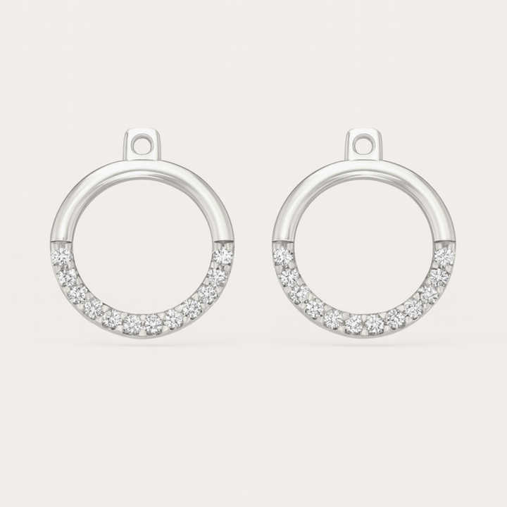 Stud diamanten oorbellen