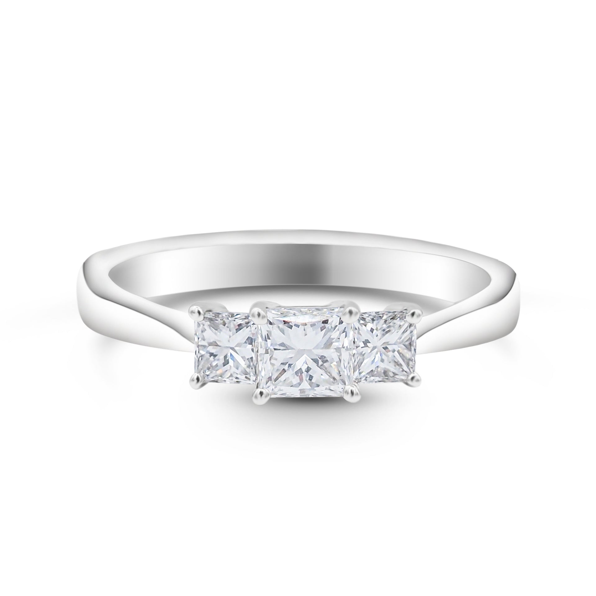 Princess cut diamanten ring