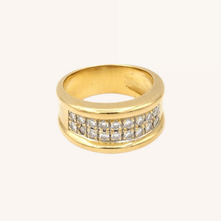 Diamond band vintage ring