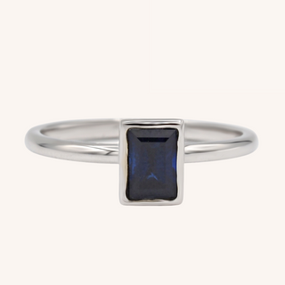 Dark blue ring