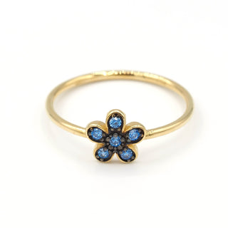 Golden blue flower - La Trouvaille