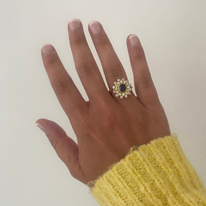 Sapphire diamonds ring - La Trouvaille