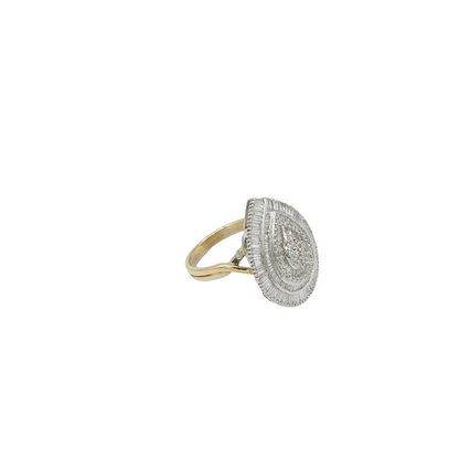 Diamond leaf ring - La Trouvaille