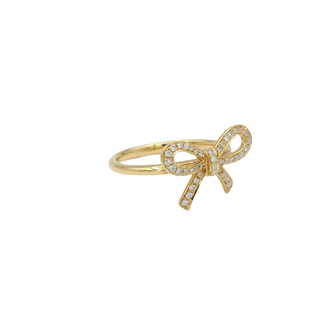 Golden bow ring - La Trouvaille