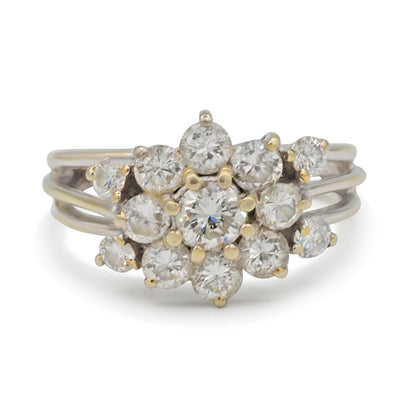 Diamonds boucquet ring